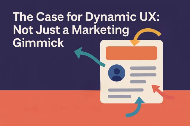 The Case for Dynamic UX: Not Just a Marketing Gimmick