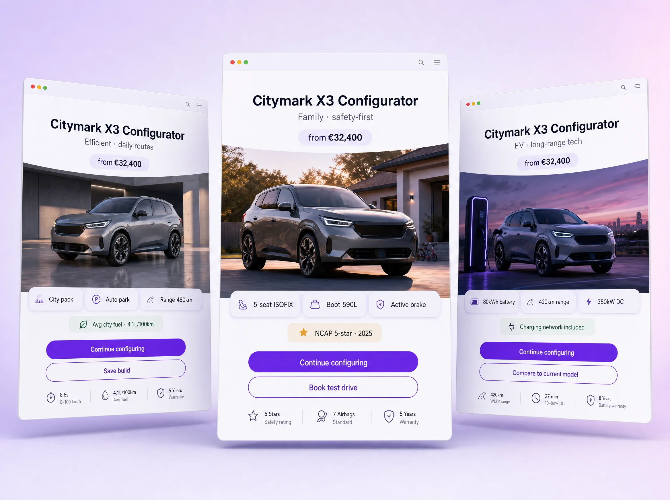 Automotive hero image — Cypien composing the experience layer.